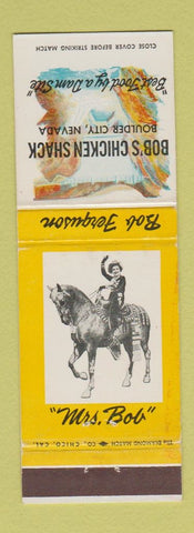Matchbook Cover - Bob's Chicken Shack Boulder City NV