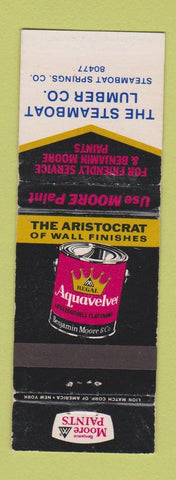 Matchbook Cover - Benjamin Moore Paints Steamboat Springs Colorado lumber WEAR