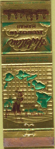 Matchbook Cover - Hukilan Resorts Hawaii hula girlie