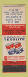 Matchbook Cover - Texolite Paint US Wall Paper Cleveland OH