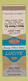 Matchbook Cover - DuPont Lucite Paint Hain's Hawthorne CA