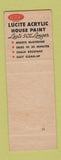 Matchbook Cover - DuPont Lucite Paint North Canton OH wallpaper