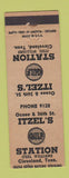 Matchbook Cover - Itzel's Gulf oil gas Cleveland TN