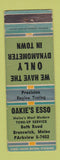 Matchbook Cover - Oakie's Esso oil gas Brunswick ME WORN