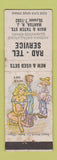 Matchbook Cover - Rad Tel Antenna Installations Mantua NJ hillbilly WORN