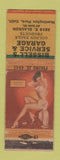 Matchbook Cover - Bissell's Golden Eagle oil gas Huntington Park CA pinup WORN