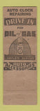 Matchbook Cover - Bissell's Golden Eagle oil gas Huntington Park CA pinup WORN