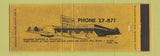 Matchbook Cover - Hostettler Supply York PA WORN Full Length