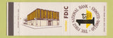 Matchbook Cover - First National Bank Ottawa IL Pay by Check Back