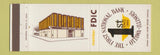 Matchbook Cover - First National Bank Ottawa IL Drive In Banking back