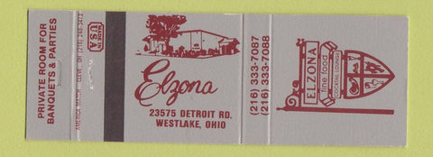 Matchbook Cover - Elzona Restaurant Westlake OH