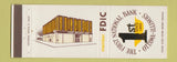 Matchbook Cover - First National Bank Ottawa IL Full Service Bank back