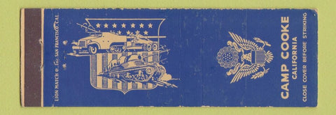 Matchbook Cover - Camp Cooke CA military