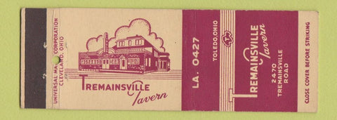 Matchbook Cover - Tremainesville Tavern Toledo OH