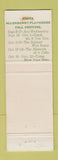 Matchbook Cover - Allenberry Stone Lodge Boiling Springs PA