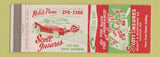 Matchbook Cover - Scott Insurance Sikeston MO New Madrid