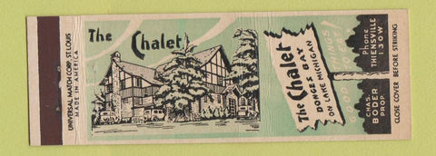 Matchbook Cover - The Chalet Donges Bay Thiensville WI