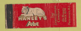 Matchbook Cover - Hanley's Provide3nce RI Beer WORN