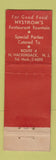 Matchbook Cover - Nystrom's North Hackensack NJ WORN Full Length