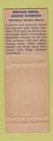 Matchbook Cover - Brown Bros Point Lookout LI NY WORN Full Length
