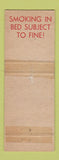 Matchbook Cover - Hotel Pines Pine Bluff AR