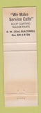 Matchbook Cover - Blackwell Mobile Home Supply Odessa TX pinup WORN