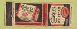 Matchbook Cover - Castles Ice Cream Garfield NJ WEAR