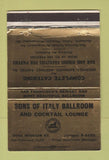 Matchbook Cover - Sons of Italy Ballroom San Francisco CA WEAR 40 Strike