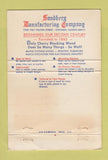 Matchbook Cover - Sandberg Blocking Chicago IL Football WORN 40 Strike