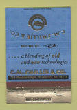 Matchbook Cover - CM Smillie Precision Ferndale MI 40 Strike