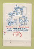 Matchbook Cover - CM Smillie Precision Ferndale MI 40 Strike
