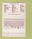 Matchbook Cover - Columbia Supply SC Industrial Orangeburg Conway 40 Strike