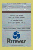 Matchbook Cover - Riteway Heating? Fred Chrystler Newark Valley NY 40 Strike
