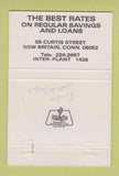 Matchbook Cover - Stanley Works Credit Union New Britain CT 40 Strike