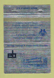 Matchbook Cover - East Bay Postal Credit Union Oakland CA WEAR 40 Strike