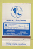 Matchbook Cover - Michigan Columbus Credit Union Monroe  MI 40 Strike
