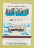 Matchbook Cover - Super City semi truck trailers Somerset PA 40 Strike