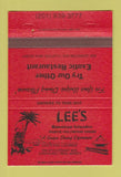 Matchbook Cover - Lee's Hawaiian Islander Lyndhurst NJ Tiki 40 Strike