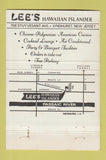 Matchbook Cover - Lee's Hawaiian Islander Lyndhurst NJ Tiki 40 Strike