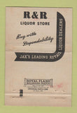 Matchbook Cover - R&R Cocktail Lounge Liquor Jacksonville FL 40 Strike