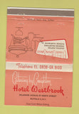 Matchbook Cover - Hotel Westbrook Creighton Catering Buffalo NY 40 Strike