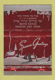 Matchbook Cover - West Des Moines State Bank IA Christmas 40 Strike