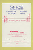 Matchbook Cover - GSA Jug Liquor Woodmont Christmas 40 Strike