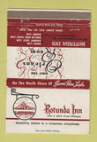Matchbook Cover - Rotunda Inn Orchard Lake MI WEAR 40 Strike