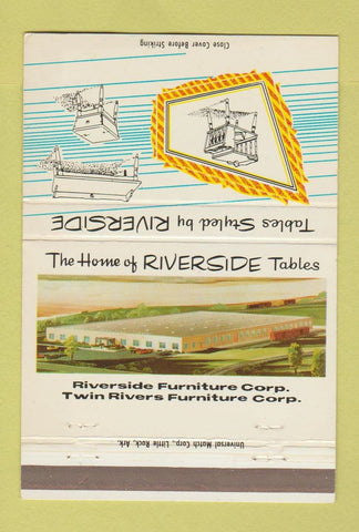 Matchbook Cover - Riverside Tables Fort Smith AR 40 Strike