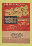 Matchbook Cover - Diamonds Rogers Jewelers St Louis MO WEAR 40 Strike