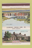 Matchbook Cover - Schimunek Funeral Home WEAR 40 Strike