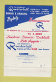 Matchbook Cover - Joe Schoenith's Roostertail Detroit MI 40 Strike