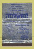 Matchbook Cover - Seal Master Ball Bearings Davenport IA WEAR 40 Strike