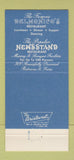 Matchbook Cover - Delmonico Hotel New York City 30 Strike
